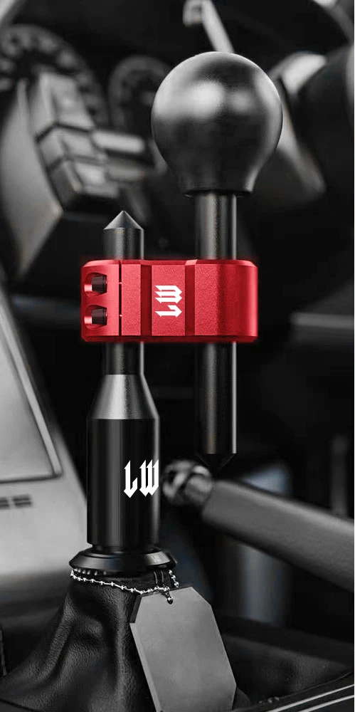 LW Einstellbare Auto Schaltknauf Verlängerung H Typ Shifter Extender Hebel für Universal – Detail 1