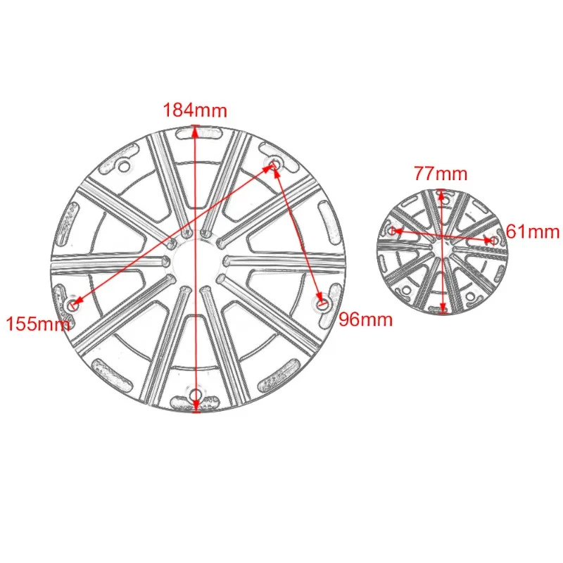 Motorcycle Derby Timing Timer Cover 5 holes CNC Engine Cover For Harley Touring Road King Electra Glide Street Glide Softail