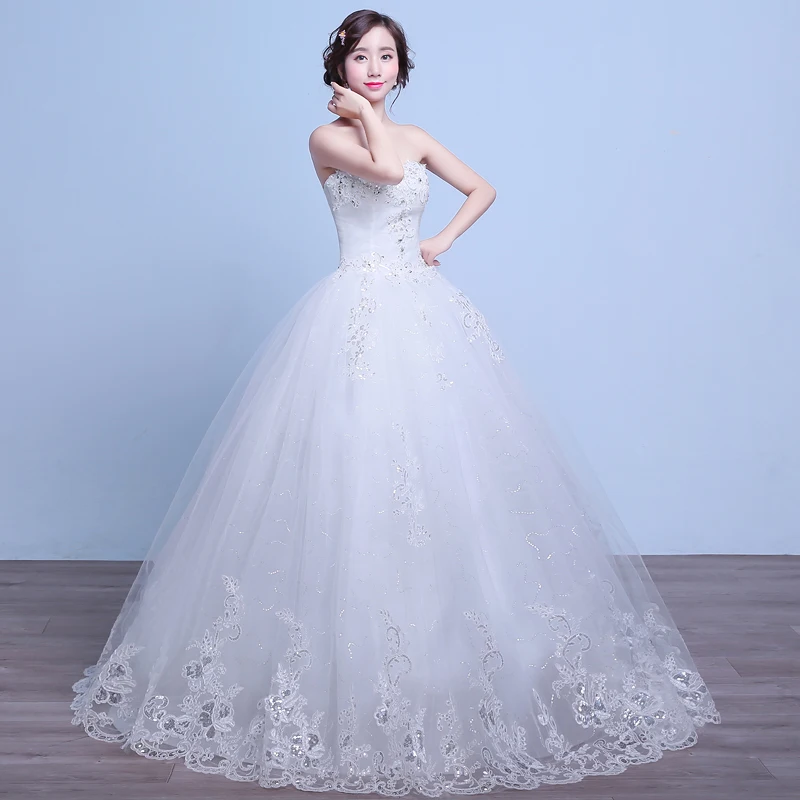 ที่กําหนดเองที่ไม่มีสายหนัง Gowns แต่งงานสําหรับเจ้าสาวคลาสสิก Elegant Lace Tulle ชุดเจ้าสาวใหม่แขนกุด Sukienki Na Wesele Damskie