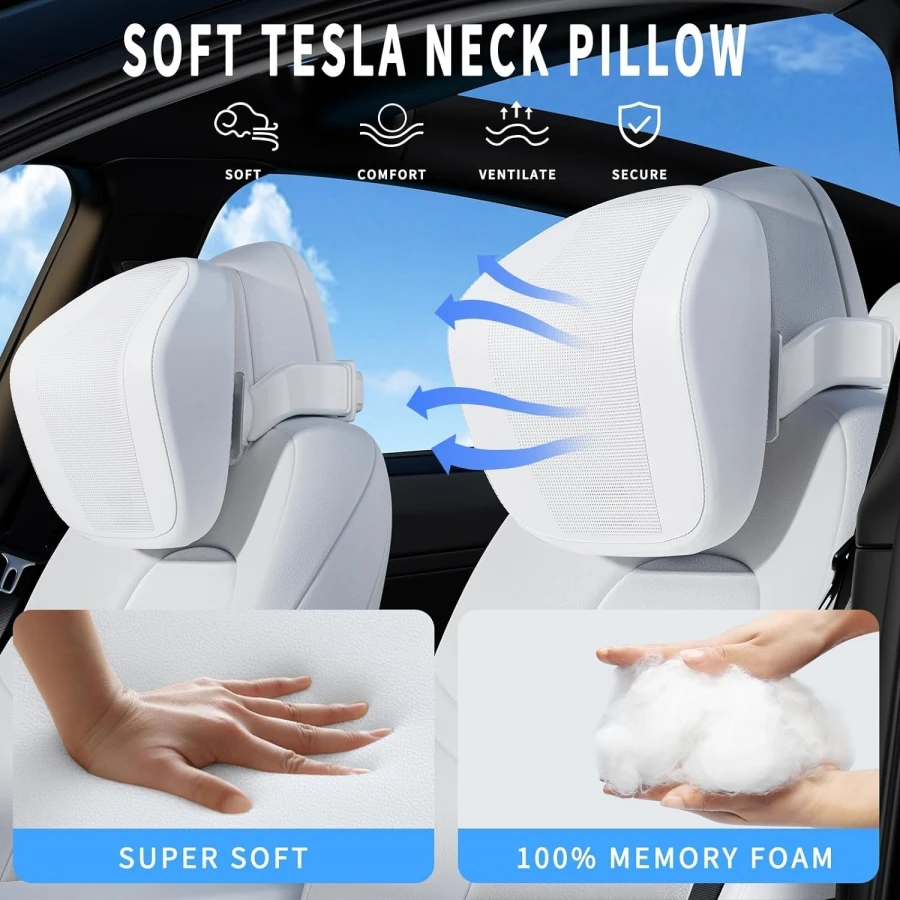 TESACC Gancio Universale Per Sedile Tesla Model 3/Y – 2 Pezzi, Per Appendere Borse E Giacche