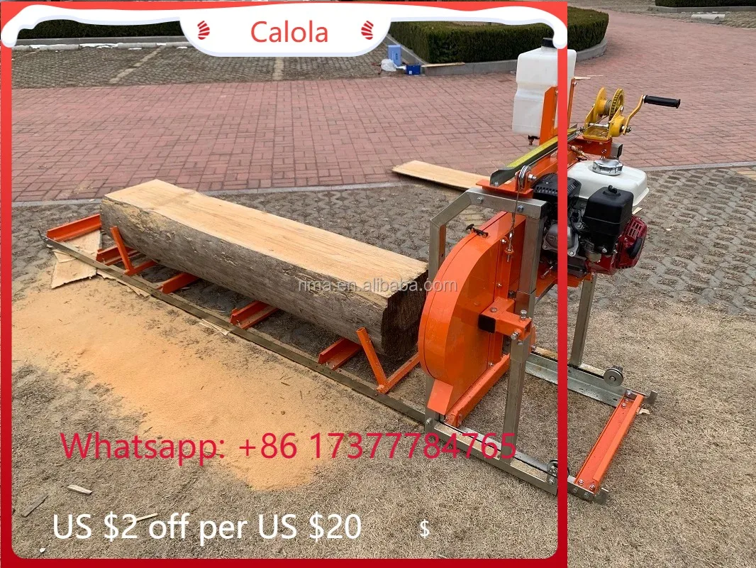 Portable Horizontal Band Sawmill Log Cutting Forestry Saw Mill Machine