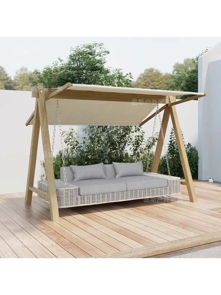 Outdoor swing courtyard hammock garden lazy double rocking chair outdoor terrace home outdoor balcony hanging chair cradle