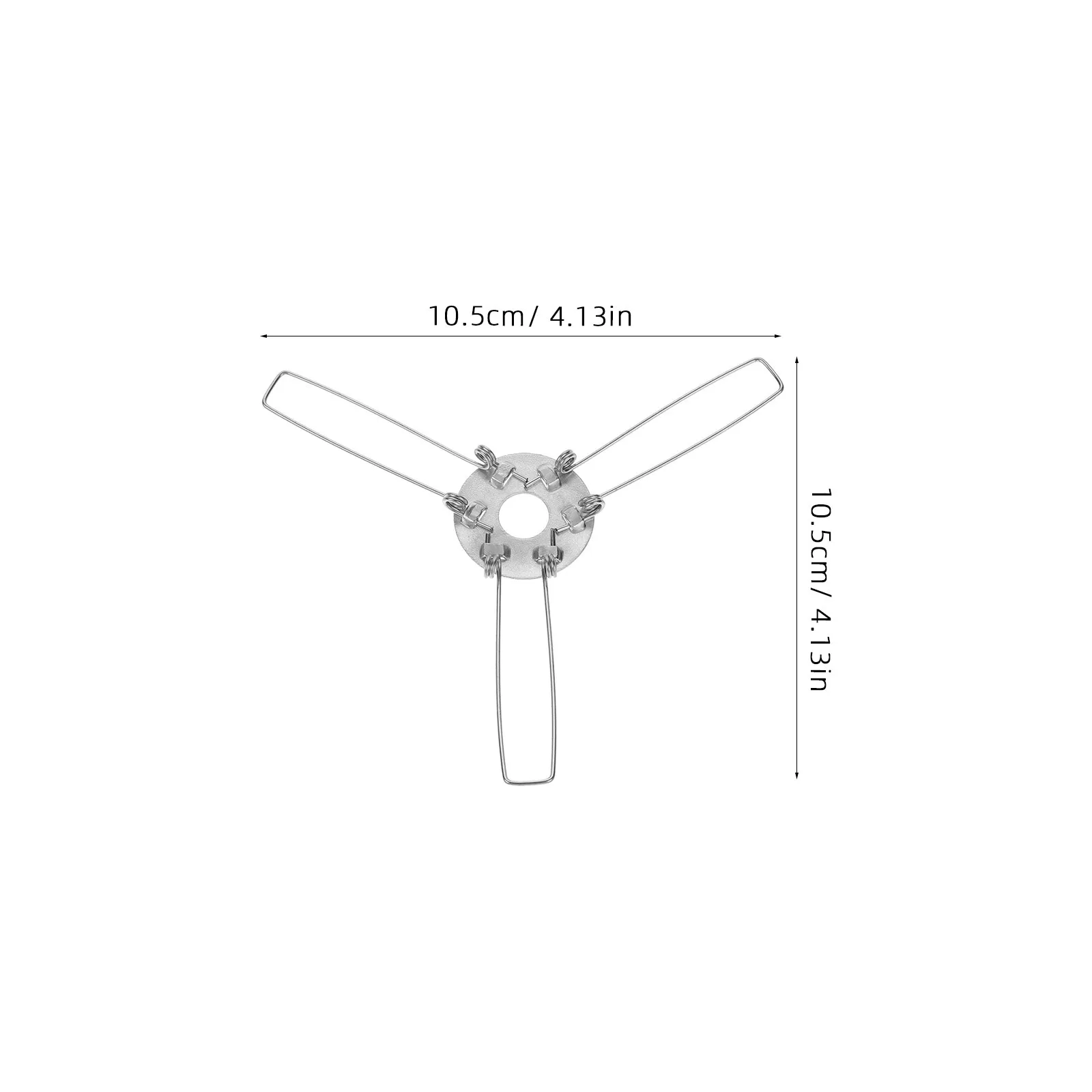 10개 램프 헤드 스프링 클립 견고한 탄성 아연 도금 철 갓 어댑터 고정 장치 펜던트 라이트 DIY 금속 홀더