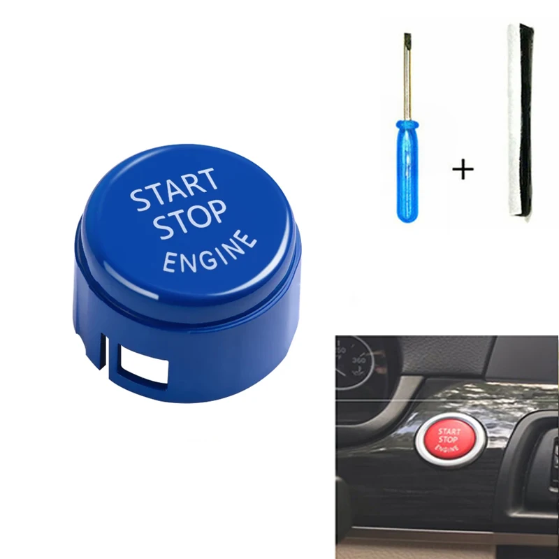 Engine Start Stop Switch Cover for for BMW 5 6 7 Series F01 F02 F10 F11 F12 2009-2013 Without Off Button Replace Cap