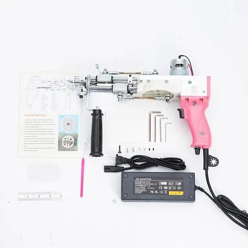 Easy-to-Use Rug Making Kit Set Tufting Gun Starter Kit with Carpet Trimmer artufting Cut Pile & Loop Pile Rug Tufting Gun