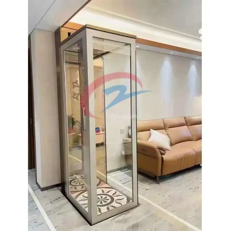 Low Noise 200Kg Home Ial House Villa Lift Two Persons/Personal Elevator 2 Story 3 Ors For Sale