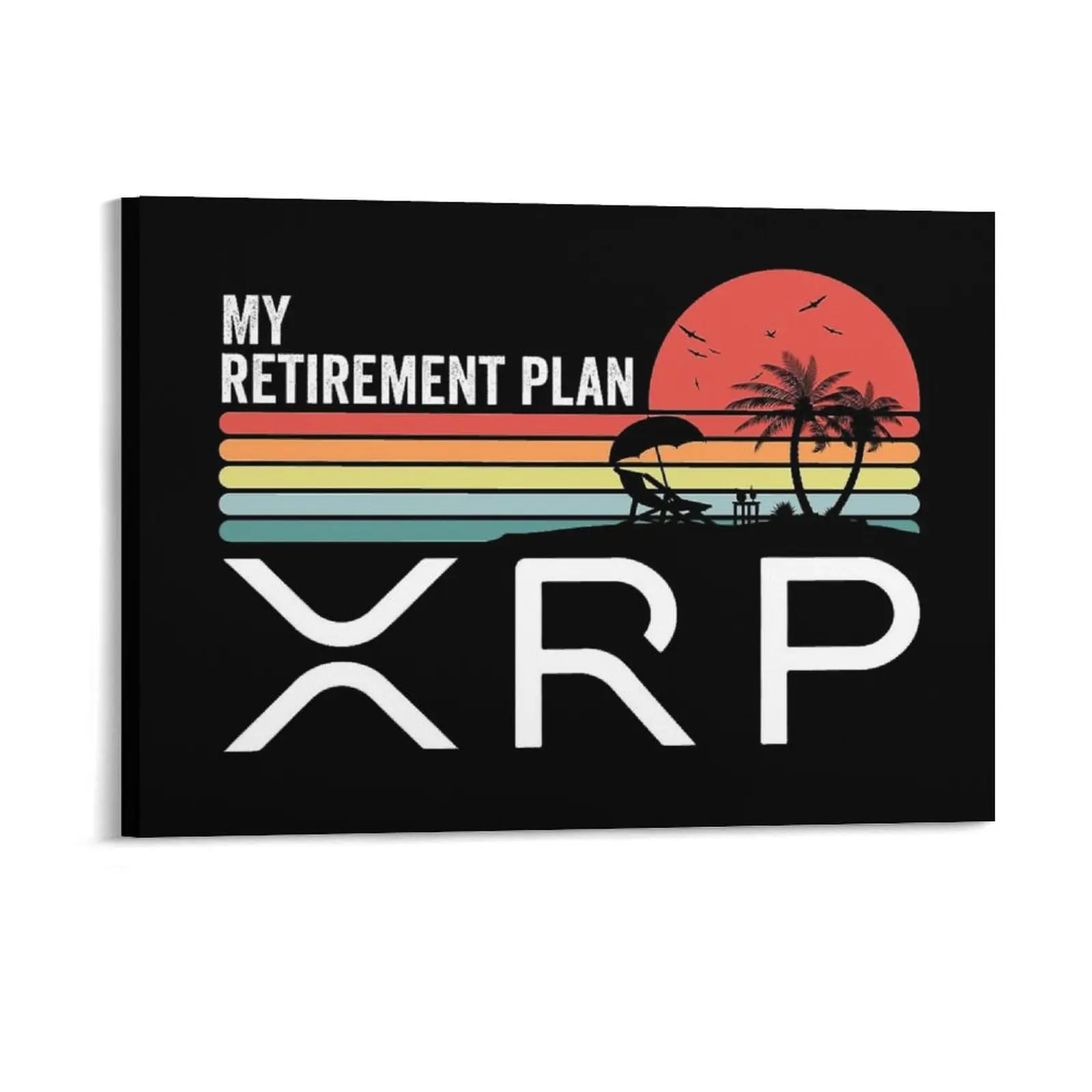 

Ripple Coin Xrp Crypto My Retirement Plan Cryptocurrency Blockchain Canvas Painting Cinema Garage Plaques Framed Wall Paintings