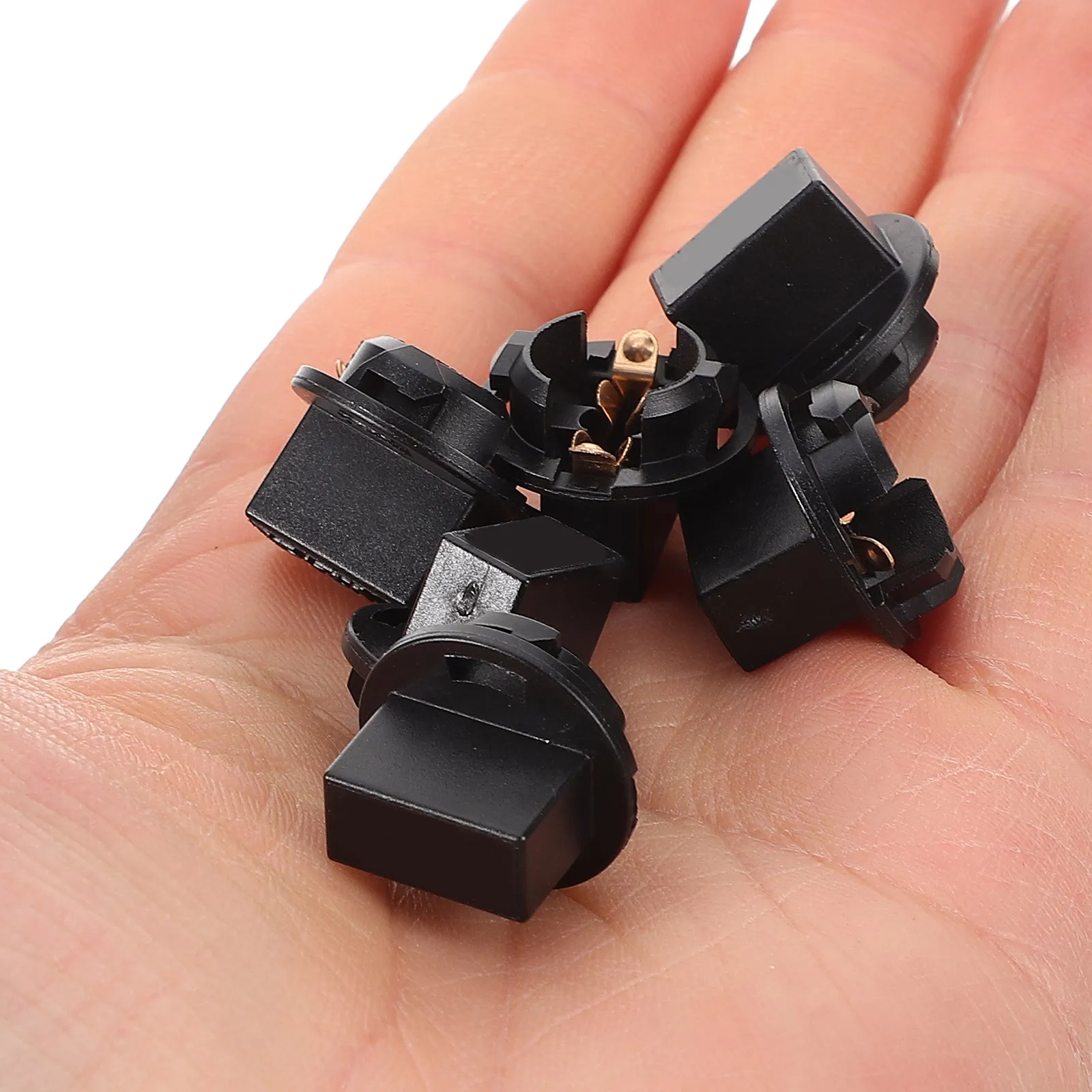 10Pcs Instrument Panel Dash Light Bulbs Base Socket Twists Lock Wedge T10 168 Auto Car Motorcycle Scooter Truck Gauge Cluster