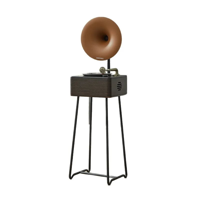

New simple medieval phonograph industrial style light luxury vinyl record player bluetooth speaker