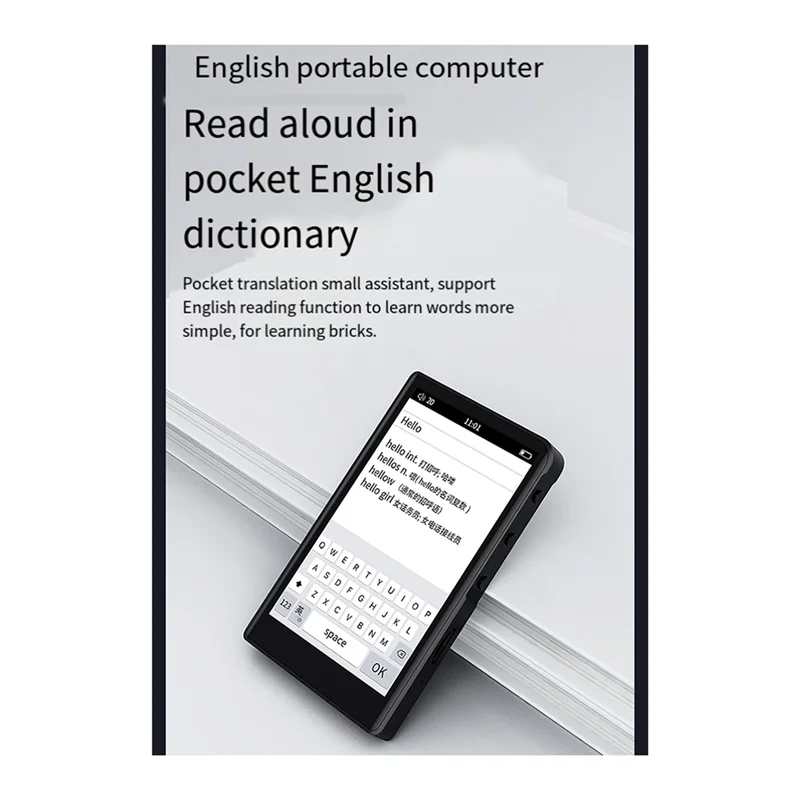 -A20Z MP4 Player Bluetooth 5.0 Built-Inspeaker Supports FM Video Playback E-Book Reading Voice Recording