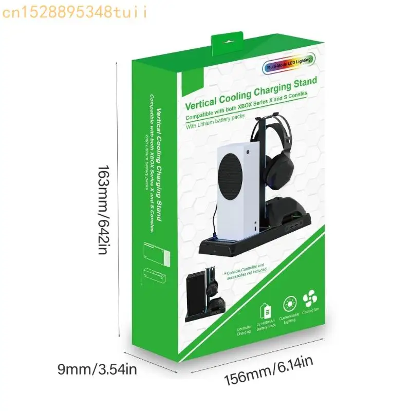 Охлаждающий вентилятор Y4QF для подставки для охлаждения игровой машины со светодиодным индикатором, 2 подставка для зарядки