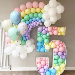 73cm Number Mosaic Balloon Frame 5inch Balloons 0-9 Filling Box Large Number Foam Board for Birthday Anniversary Party Decoratio