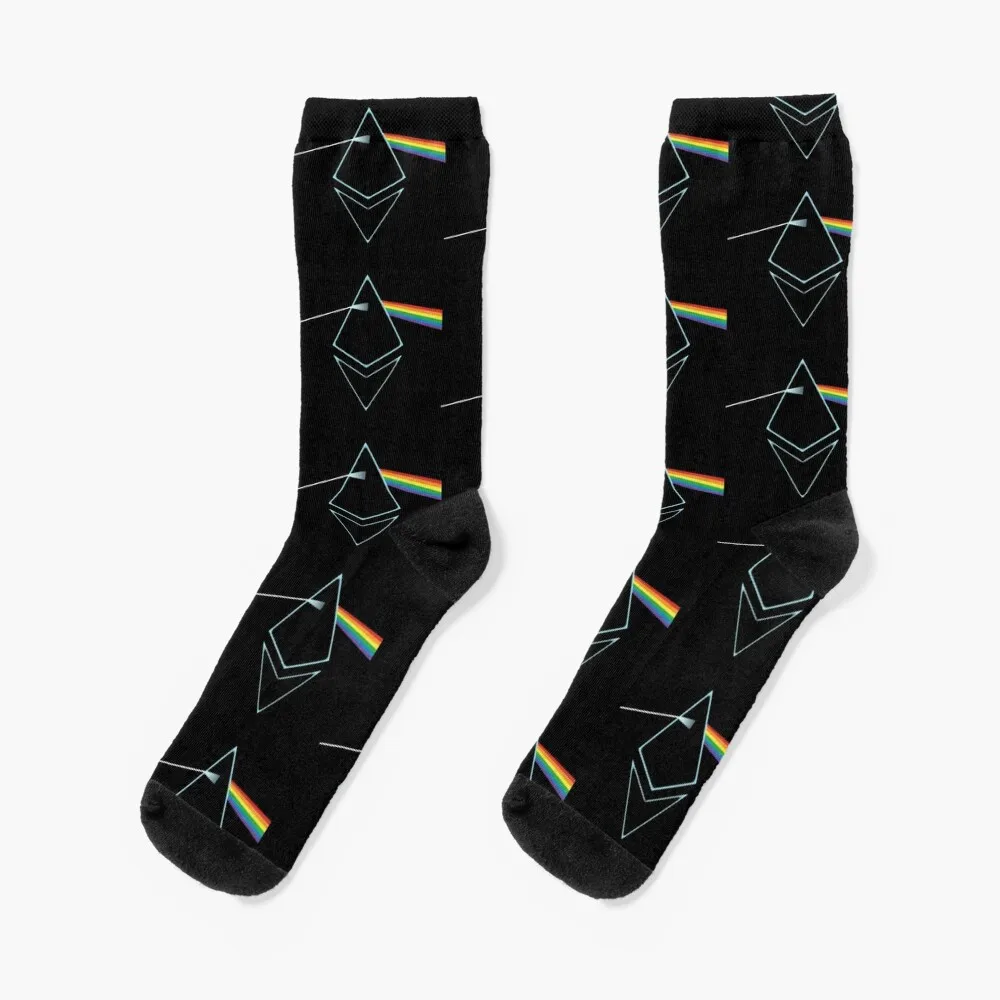 Ethereum Prism Socks cute luxe bright garter Mens Socks Women's