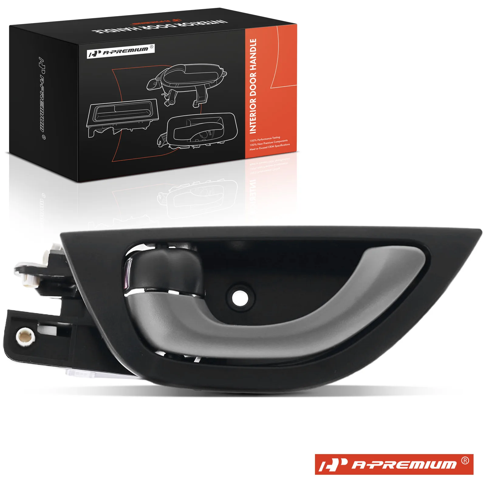 A-Premium Front or Rear Driver Side Black & Gray Interior Door Handle for Honda Fit 2011-2013