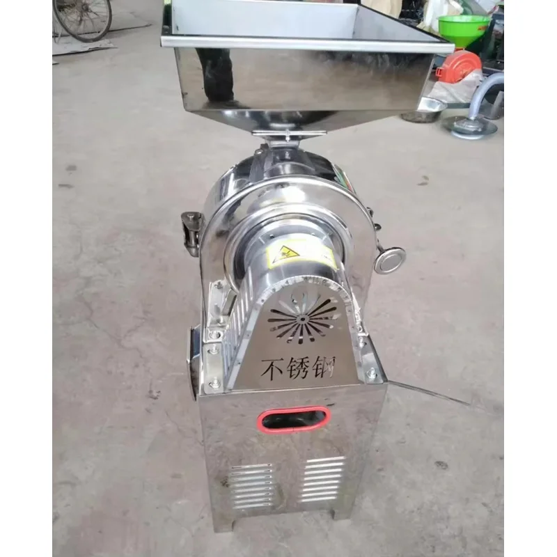 

Mini Automatic Stainless Steel Pulverizer For Commercial And Household Use Small Wheat Flour Milling Multifunctional