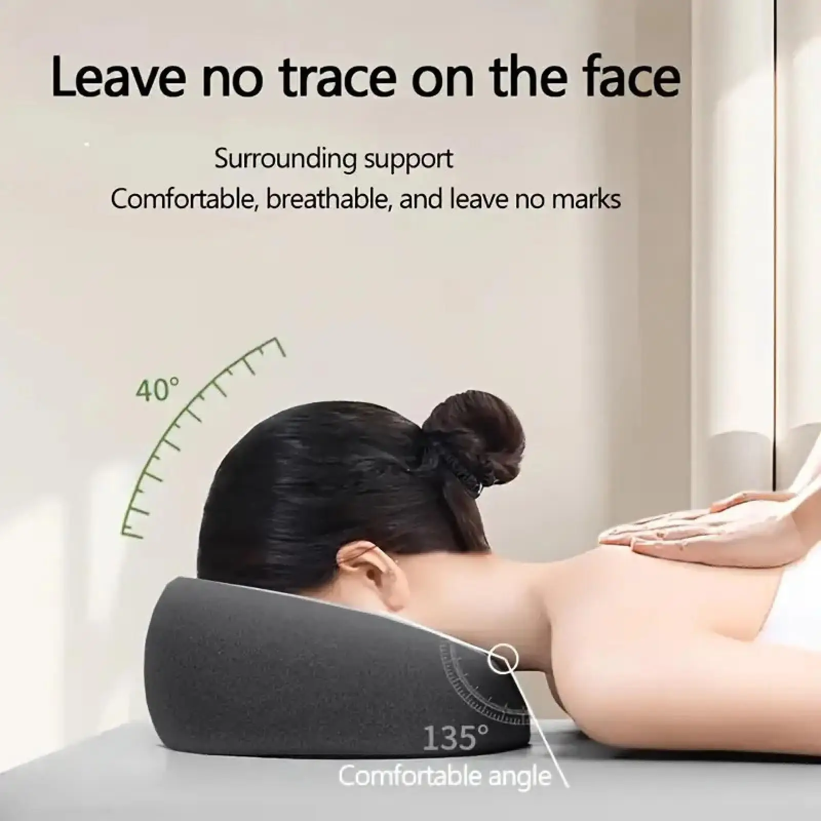 

Face Down Pillow Ergonomic Breathable Massage Headrest for Rest Salons SPA