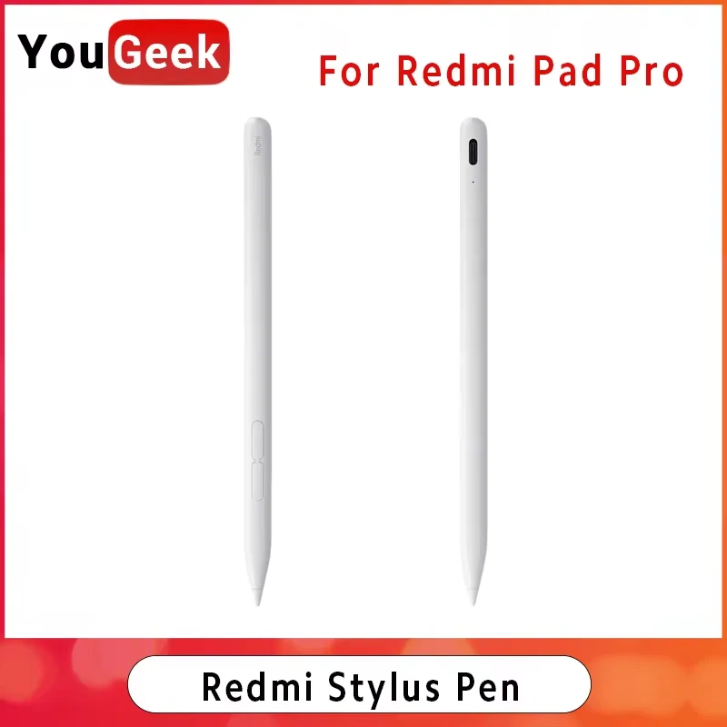 

Xiaomi Redmi Stylus Pen 4096 Level Pressure Sensitivity 80mAh Battery Type-C Charging 5ms Latency For Redmi Pad Pro