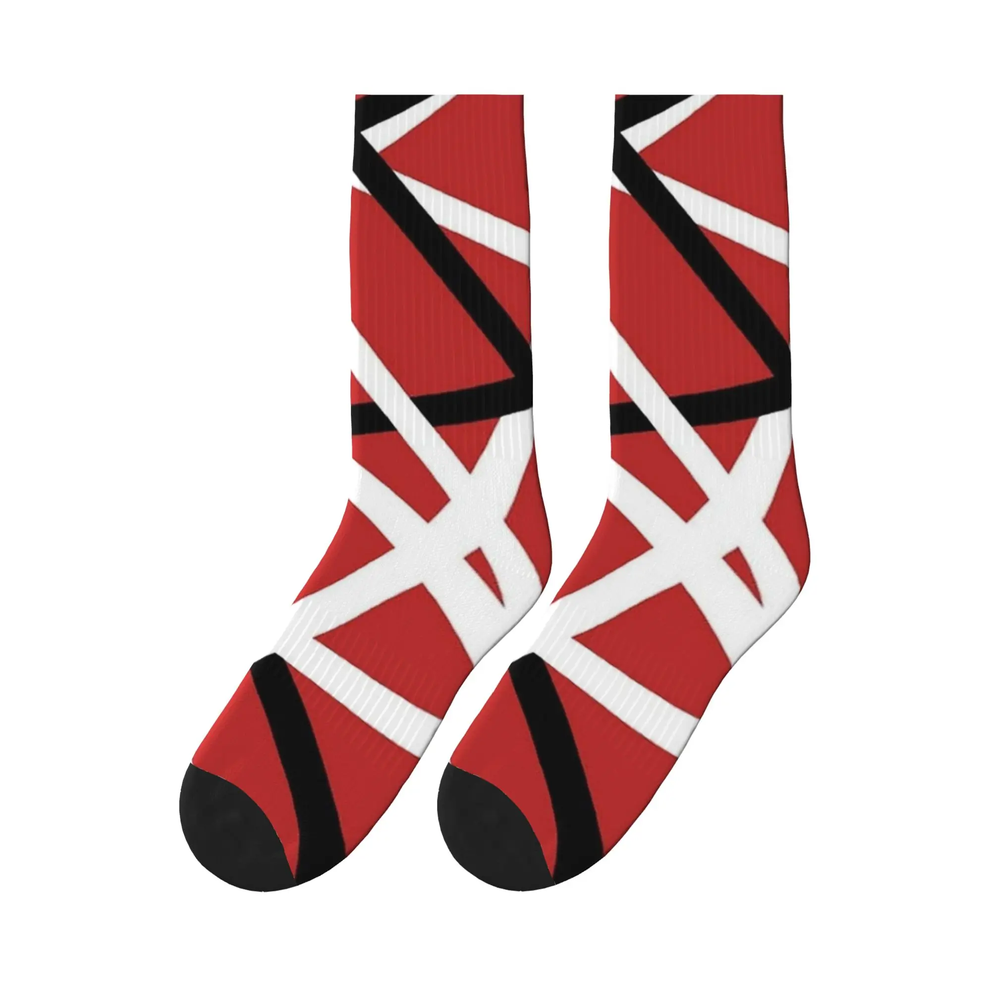 

Van Halen Red Lines Stockings Unisex Men Socks Quality Harajuku Socks Autumn Running Sports Anti Skid Graphic Socks Present