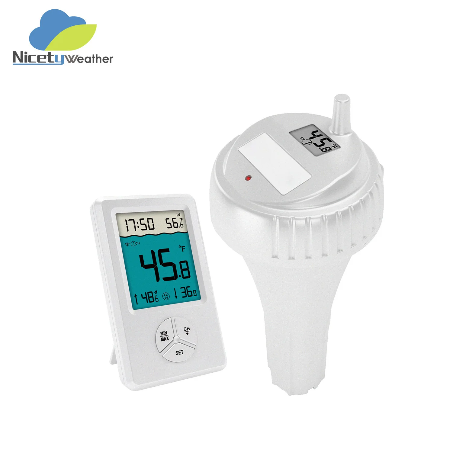 

Wireless Pool Thermometer | Double Waterproof Design + 100m Remote LCD Screen Aquarium Smart Remote Transmission