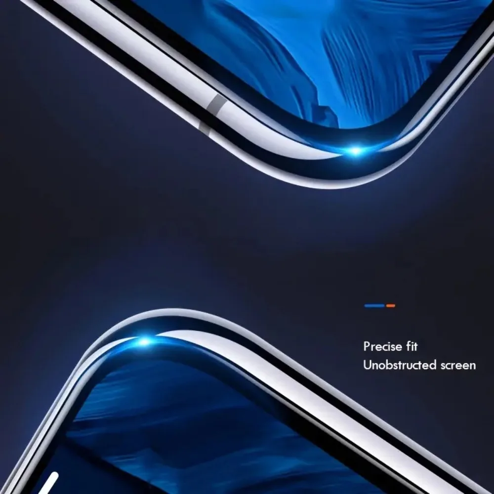 2 قطعة غطاء كامل الزجاج المقسى حامي الشاشة آيفون 17 16 15 14 13 12 11 برو ماكس برو 16E 7 8Plus XR XS 9H صلابة الزجاج