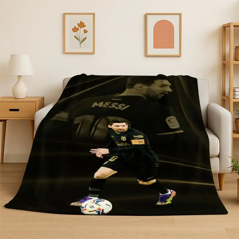 Football Goat M-Messi Sport Soft Flannel Throw Blanket,Cozy Blanket for Bed,Couch,Sofa,Bedroom,Living Room,Travel,Picnic kids
