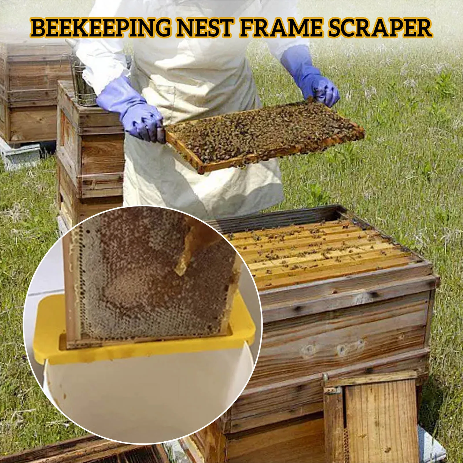 Beehive Frame Support Holder Easy to Carry Beekeeper Flat Honey Shelf for Outdoor Beekeeper Workshops B99