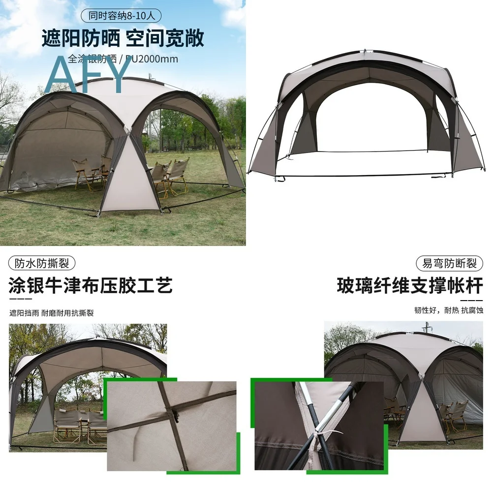 Wholesale Large Capacity Camping Sun Shade Rain UV Protection Dome Picnic Tarp Tent for Outdoor Leisure Heavy Duty Stormproof
