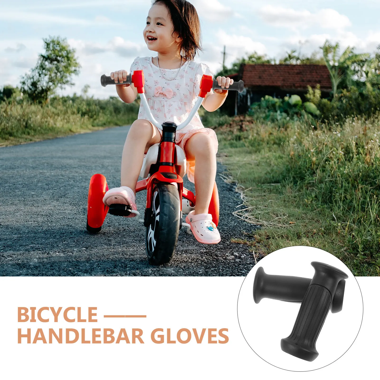 

1Pair Nonslip PVC Bike Handlebar Grips Soft Comfortable Antislip Design Shockproof Easy Install Cycling Gear Bike Grips