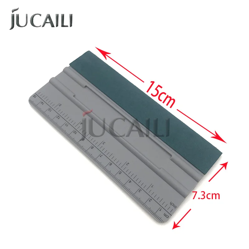 Printer parts 2Pcs 15 Inch Long Squeegee with Scale Suede Felt Plastic 15cm ruler for inkjet printer