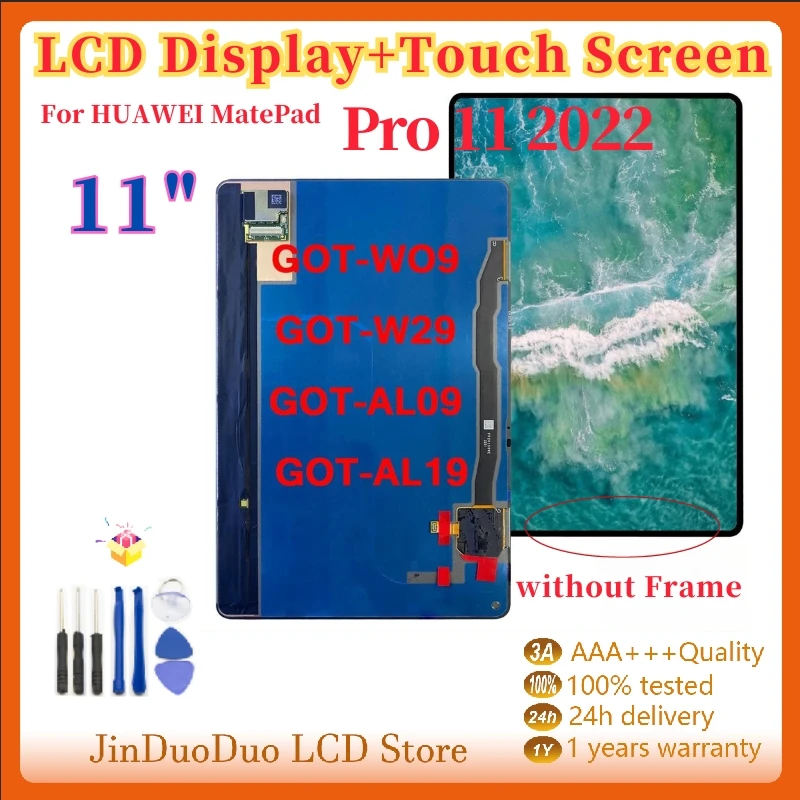 

11" LCD For HUAWEI MatePad Pro 11 2022 GOT-WO9 GOT-W29 GOT-AL09 GOT-AL19 LCD display touch Screen Digitizer Assembly Replacement