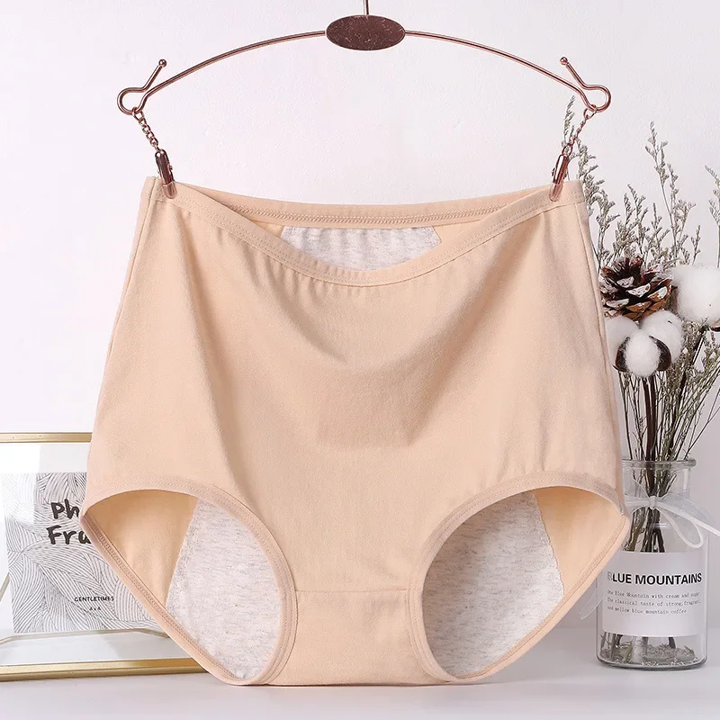 2pcs Girl Menstrual Panties Women's Physiological Briefs Ladies Period Leak Proof Panty High Waist Cotton Underwear