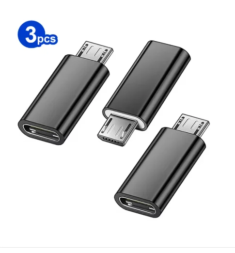 Micro-zu-Typ-C-Android-Adapter-Anschluss für Telefon und Tablet, Micro-USB-Stecker auf Typ-C-Buchse