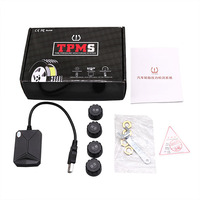 Android Navigation TPMS With 4 Sensors Alarm System USB Android Car TPMS Wireless Transmission Tire Pressure Monitoring System
