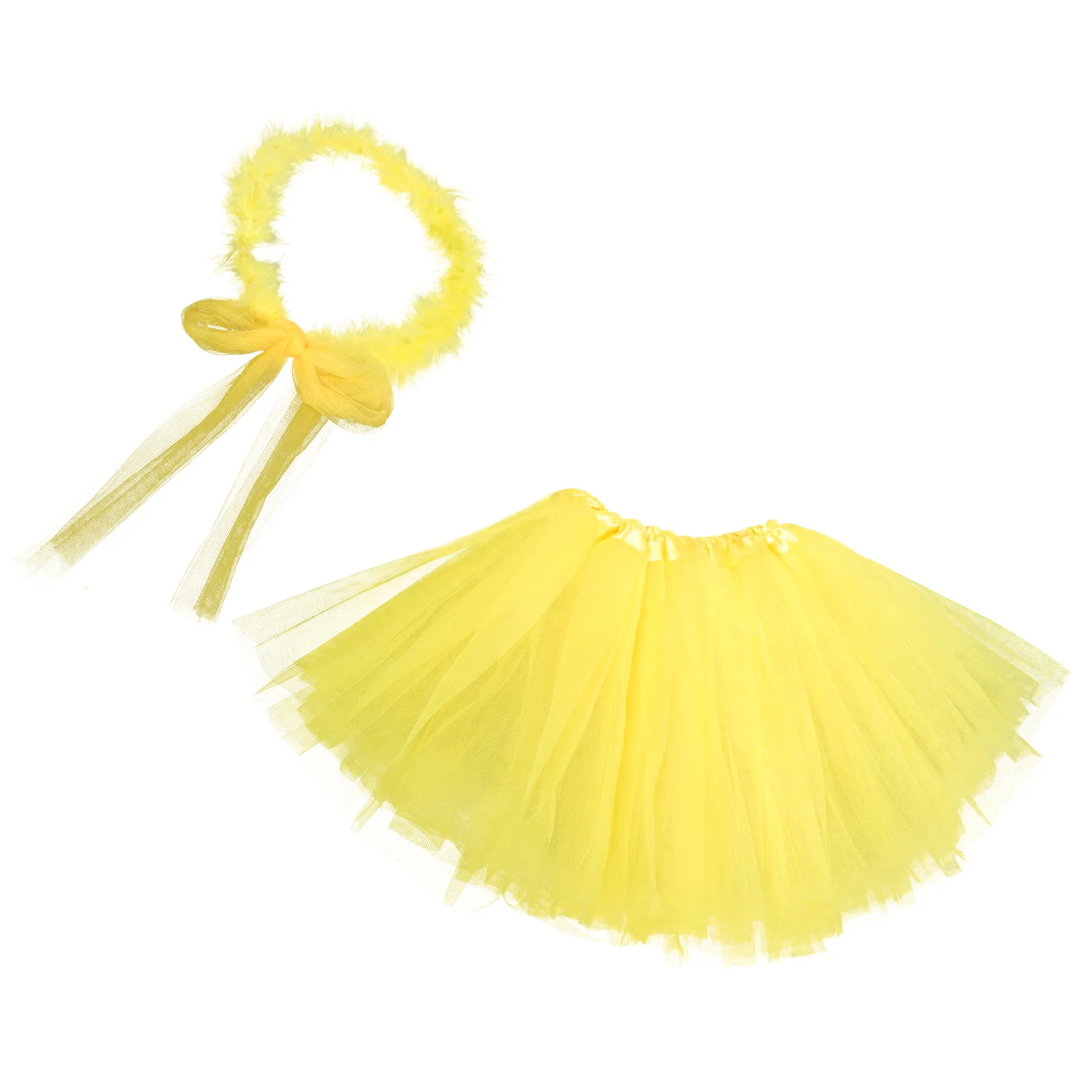 

Kids Dress Up Clothing Party Cosplay Skirt with Headband Black for Girls Costume Costumes Clothes Halloween Supplies