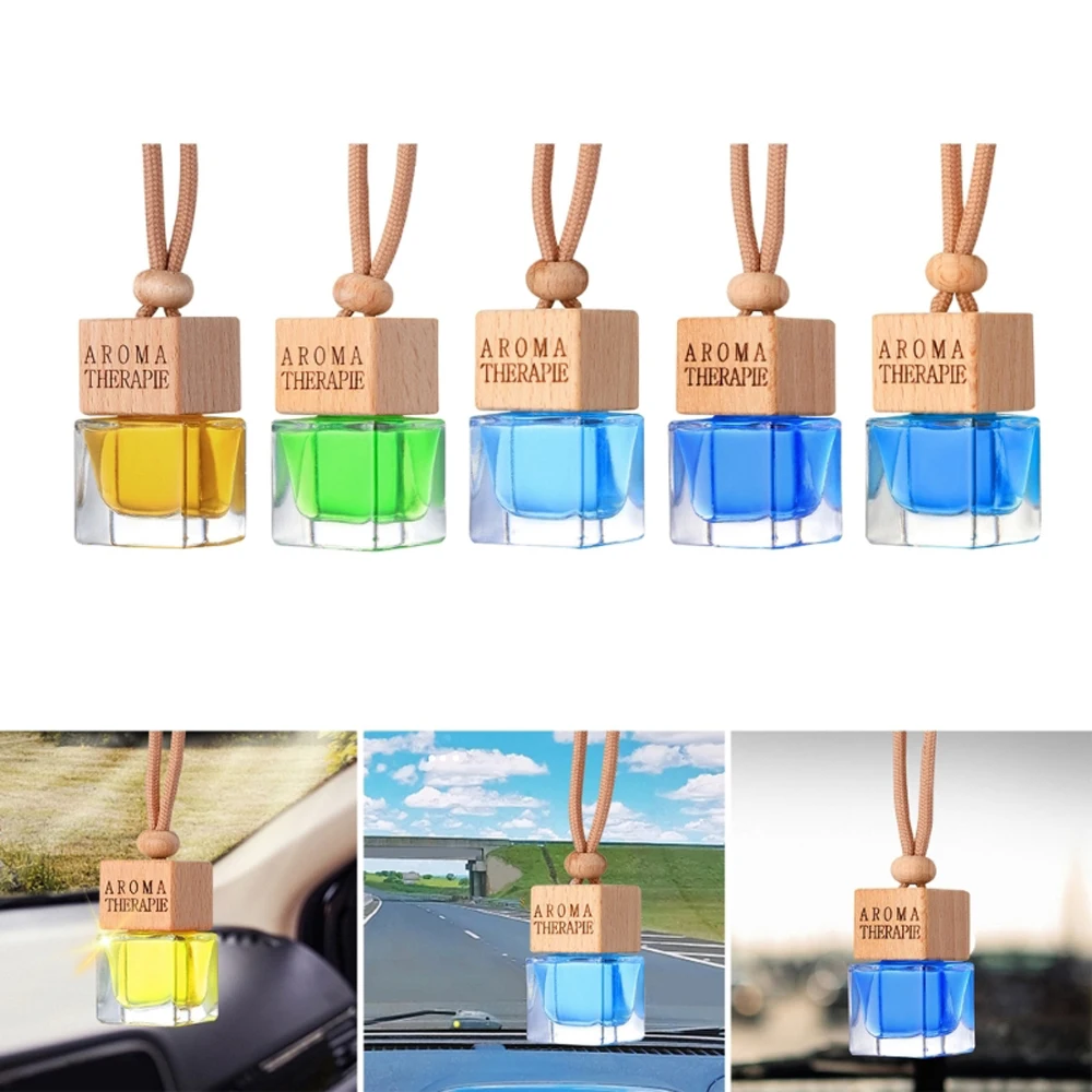 10Ml Car Fragrance Pendant Perfume Oil Diffuser Air Freshener, High-End Rearview Mirror Pendant for Mercedes-Benz Bmw Toyota