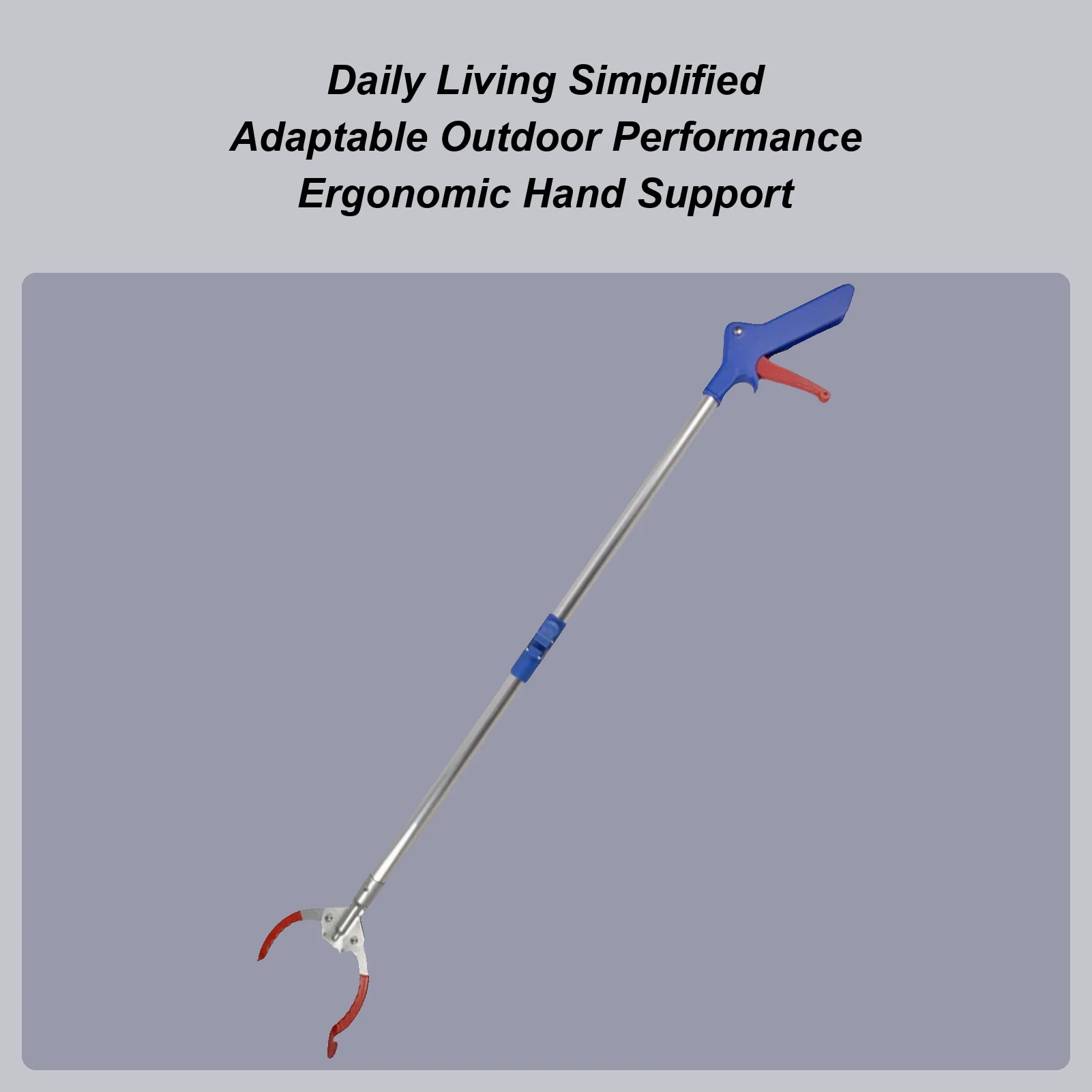 

Инструмент для захвата Reacher, складной эргономичный алюминиевый сплав, сборщик товаров для дома, верхний захват для чистки домашнего туалета для пожилых людей