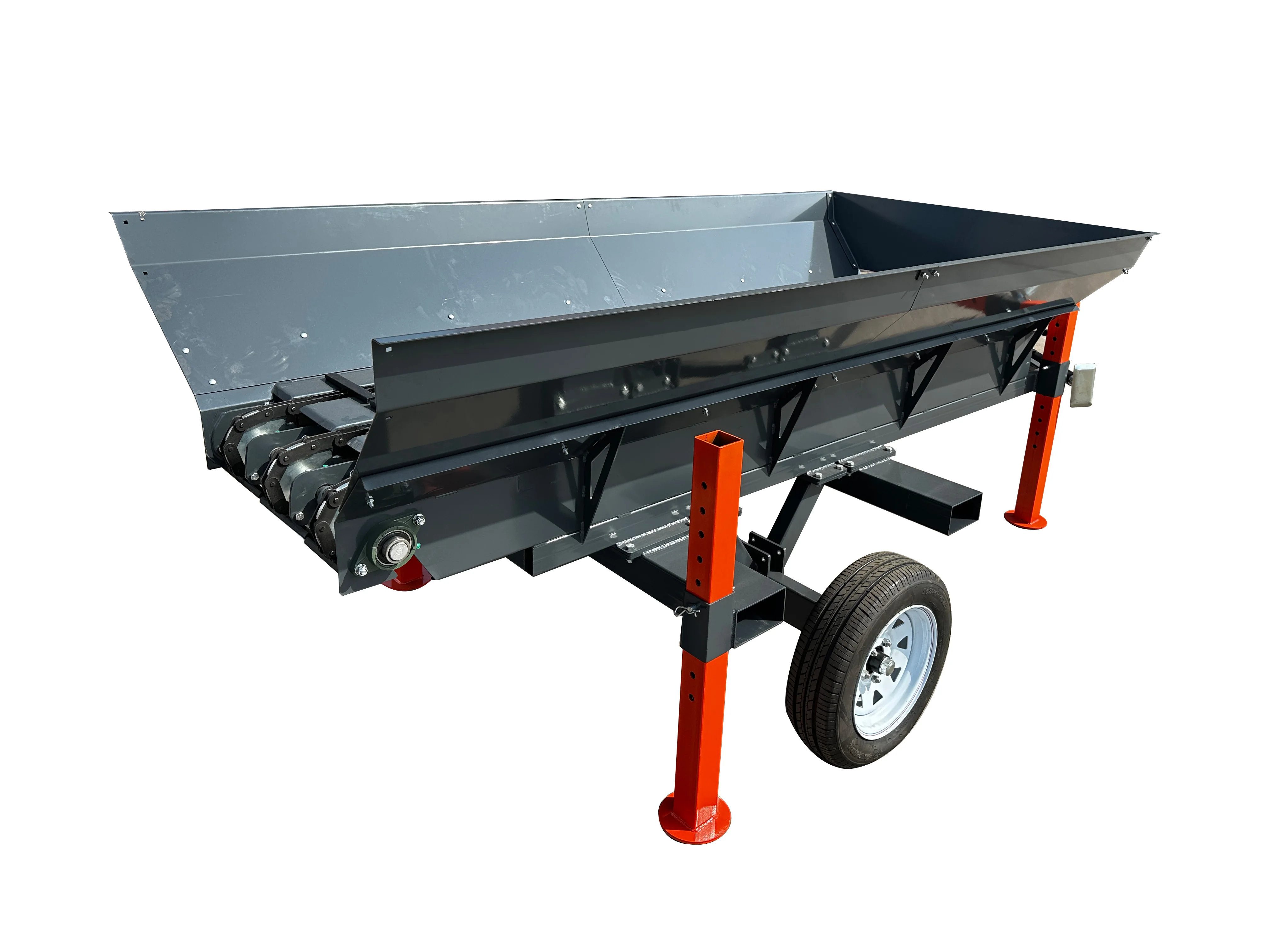 for·Durable Steel Structure Table Infeed Hopper Conveyor for Wood Processing Line