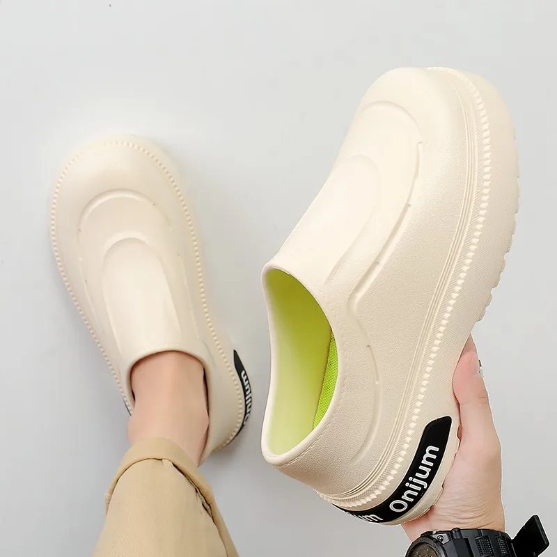Chef Shoes Anti Slip Oil Proof Work Shoes Mens Slippers Clogs Sandal Slippers Sports Shoes Waterproof Kitchen Shoes Men's Shoes