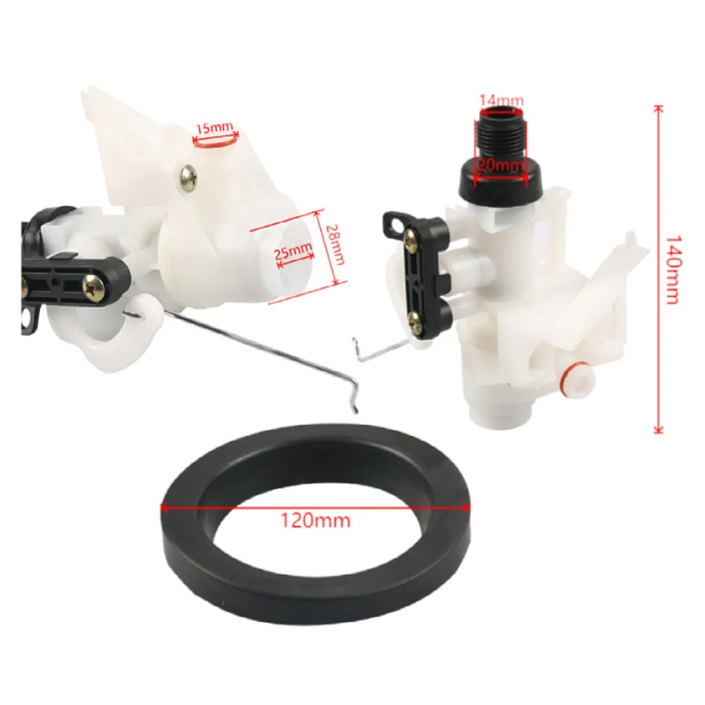RV Toilet Water Valve Kit For Thetford For Aqua SeriesV High Low Models Direct Replacement Part 31705 31688 With Seal And Screw