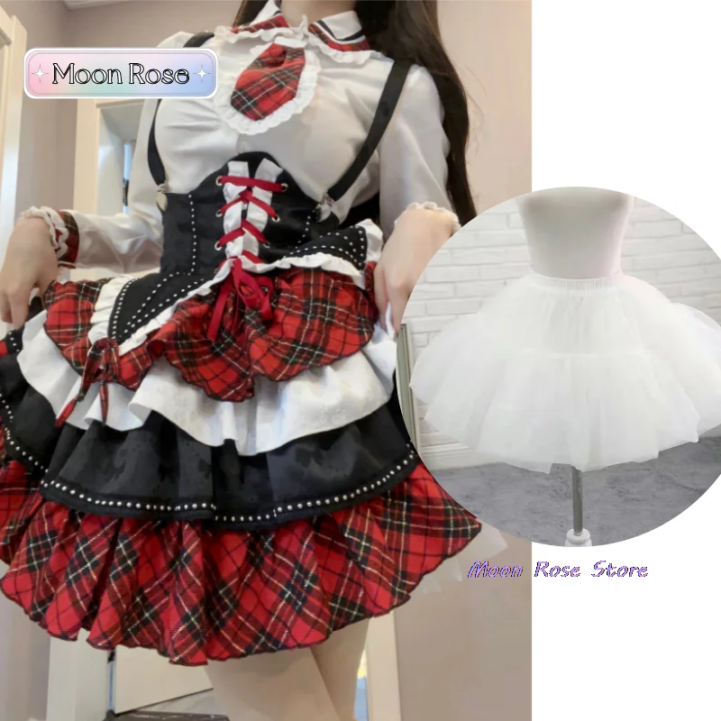 Plaid Patchwork Design Y2k Lolita Dress Sets Halloween Uniform Kawaii Mini Skirt Cosplay Anime Three Pieces Suit Women Costume