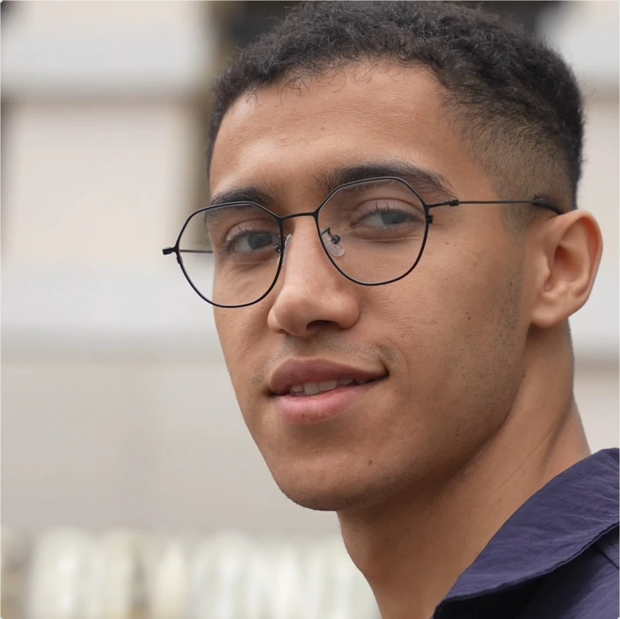 Pure Titanium Polygon Thin Rim Glasses Frame Men Women Irregular Square Design Handmade Eyeglasses Ultralight Eyewear Spectacles