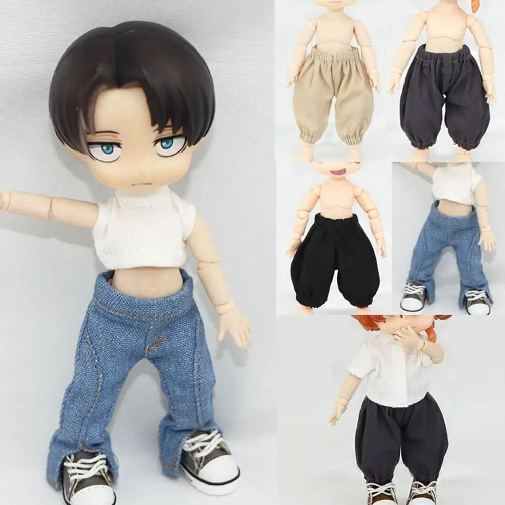 Hochwertige Mode Puppe Kleidung süße Mini Jeans Hosen Jeans hose für 1/11 ob11 Puppen für 1/12 bjd/gsc Puppen