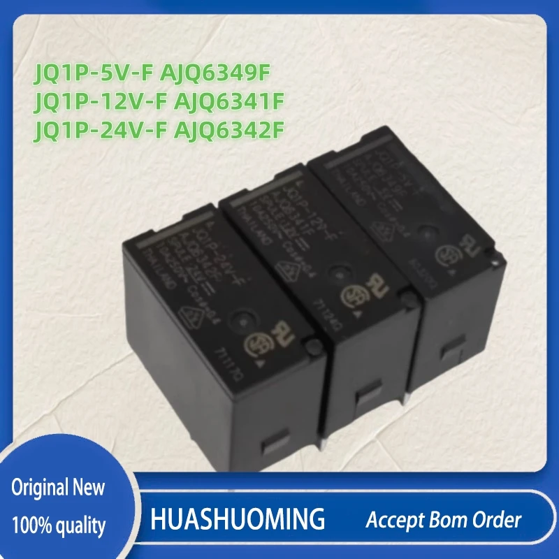 10PCS/LOT  New JQ1P-5V-F AJQ6349F JQ1P-12V-F AJQ6341F JQ1P-24V-F AJQ6342F 5PINS 10A R 