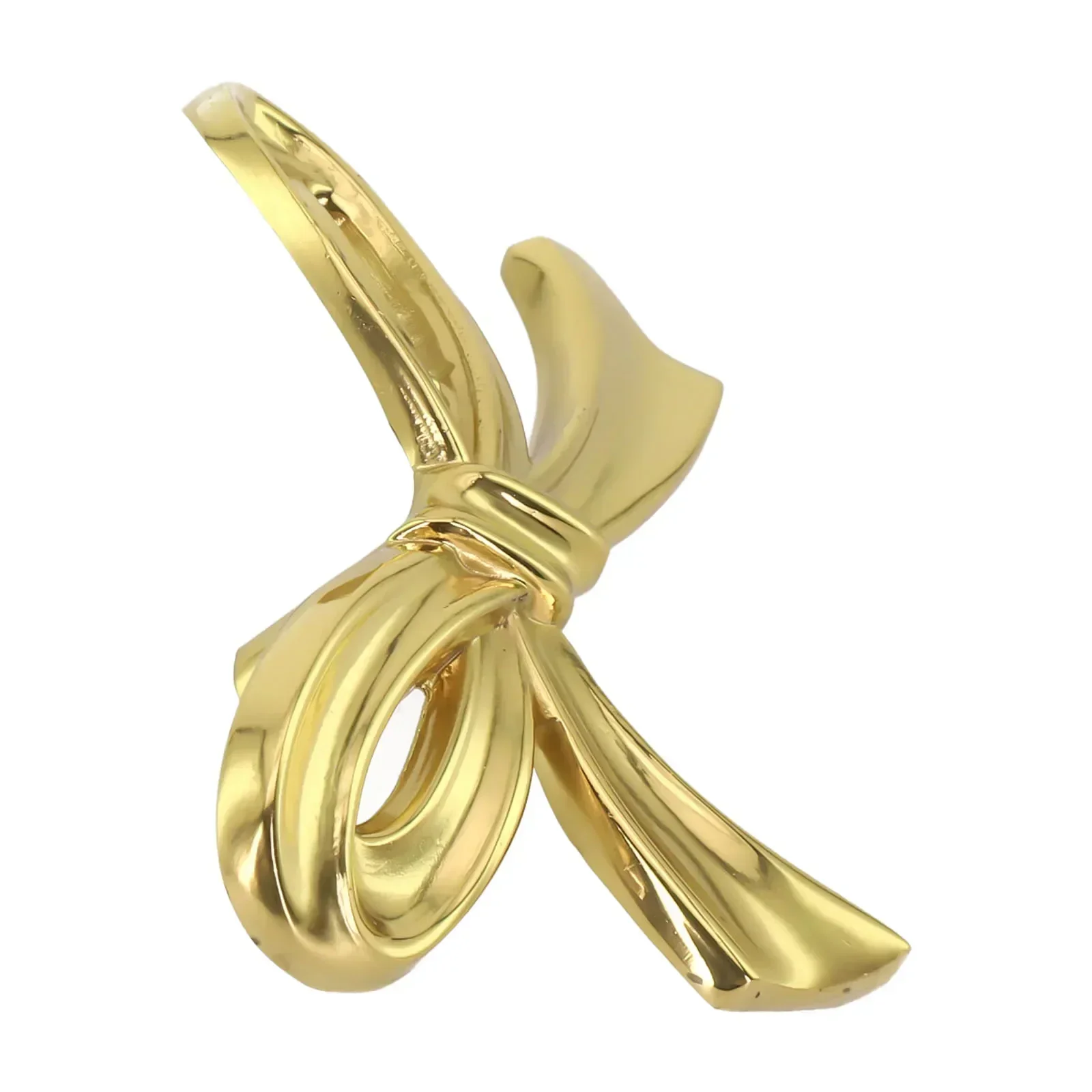 For Furniture Bow Shape Knob Decorative Drawer Pulls Easy Installation Perfect Size Single-hole Design Solid Brass