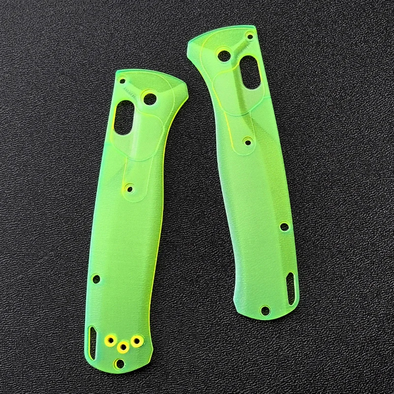 transparente punho escalas para genuine benchmade bugout 535 faca material pei personalizado faca voce mesmo fazer acessorios parte patches 01