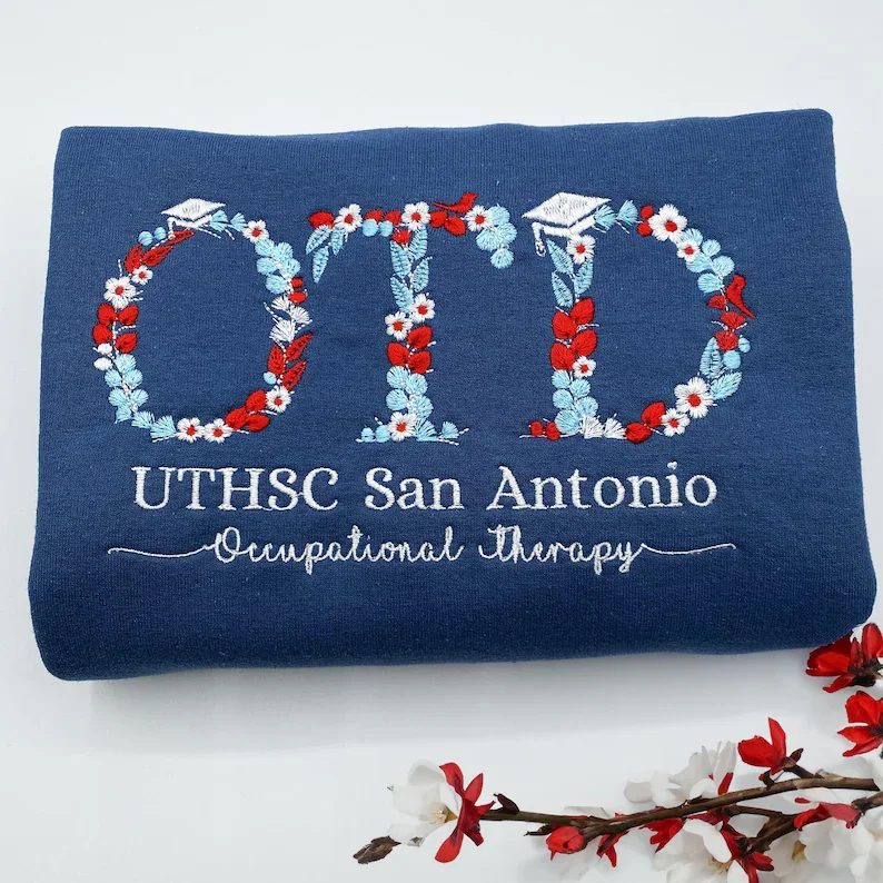 Custom Floral Greek Letter Embroidered Sweatshirt Personalized Greek Letters Floral Crewneck Sorority Sweatshirts Gifts for Her
