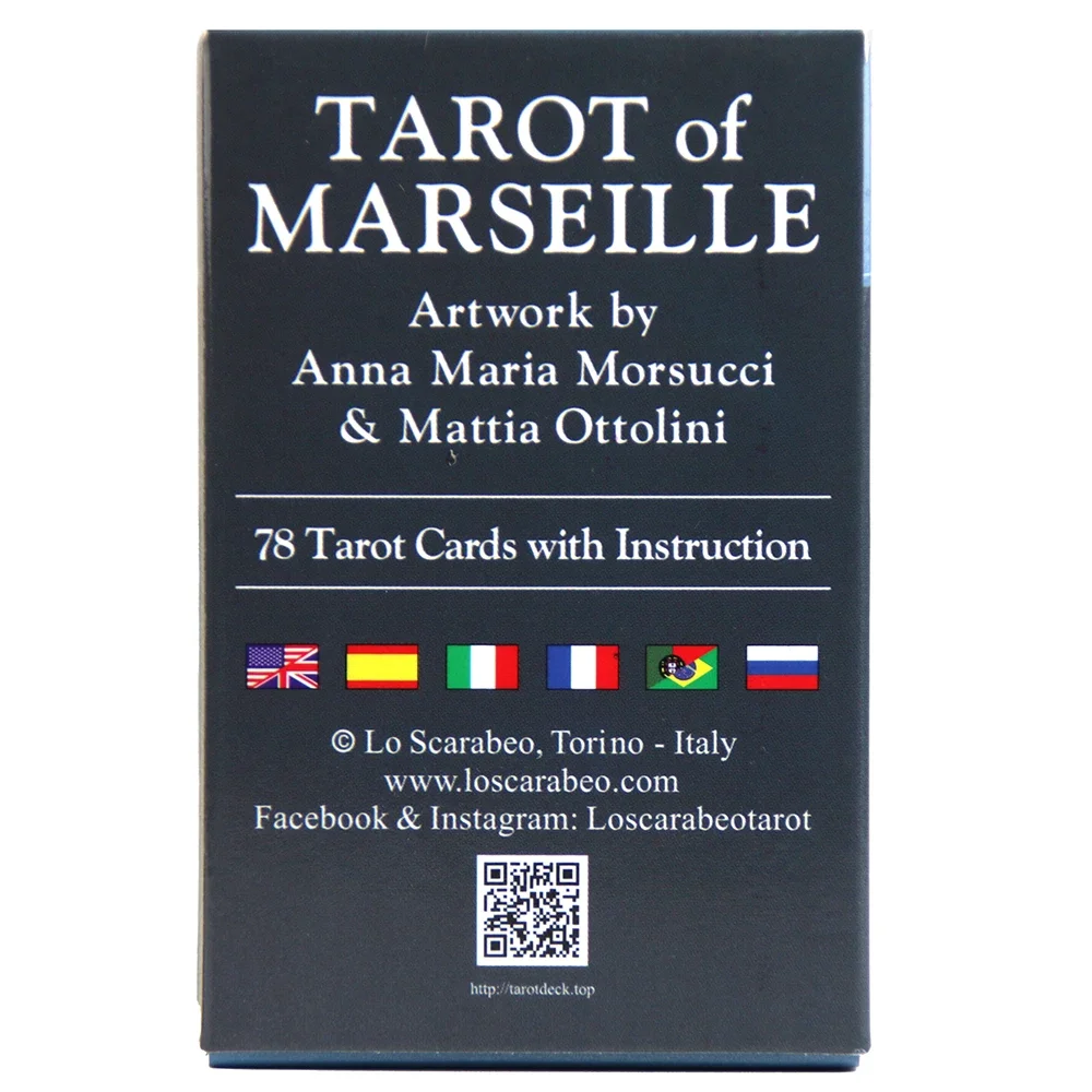 Tarot of Marseille Mini Marseille Tarot 78 Cards Deck Pocket Board Game