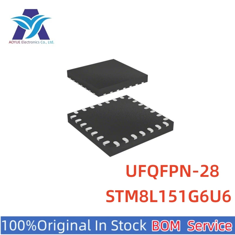 New Original Stock IC Electronic Components STM8L151G6U6 STM8L151G6U6TR 8L151G6 STM8L Series MCU One Stop BOM Service