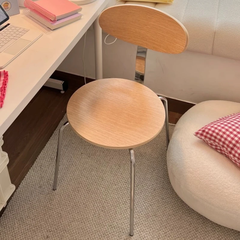 Advanced Homestay Dining Chairs Wabi Sabi Style Luxury Living Room Dining Chairs Ergonomic Retro Home Furniture Sillas Lscy