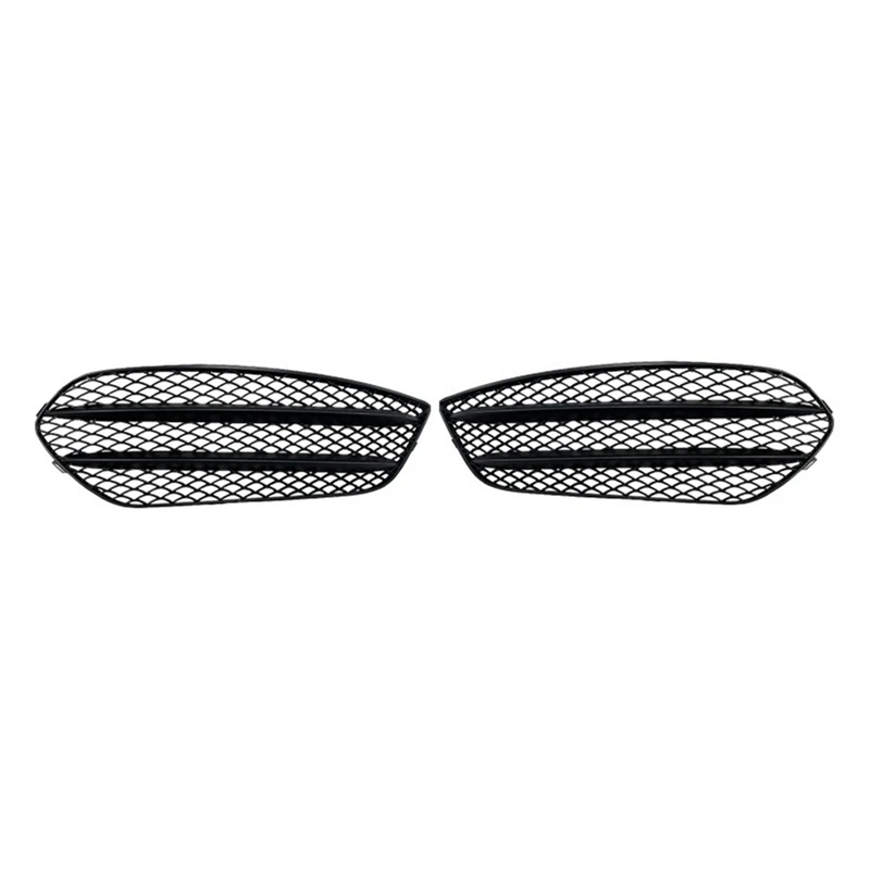 Car Front Bumper Fog Lamp Grille ABS Interior Accessories For Mercedes‑Benz CLA‑Class C117 AMG Line CLA45 2013-2015